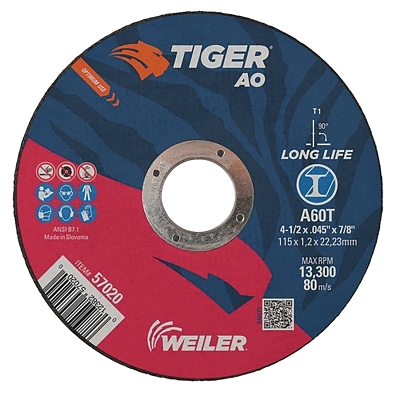4-1/2 X 045 TIGER TY1 C-O WHL A60T 7/8